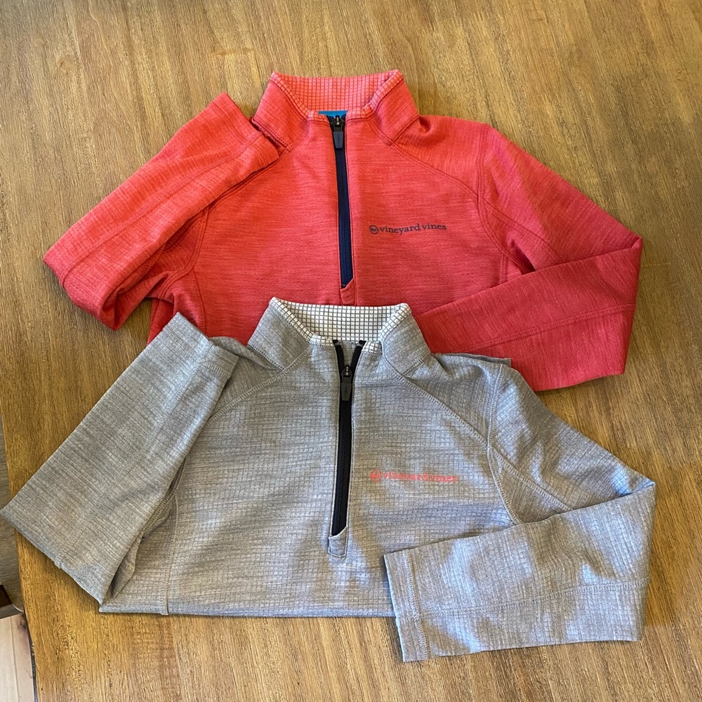 Vineyard Vines half-zip pullovers size 7